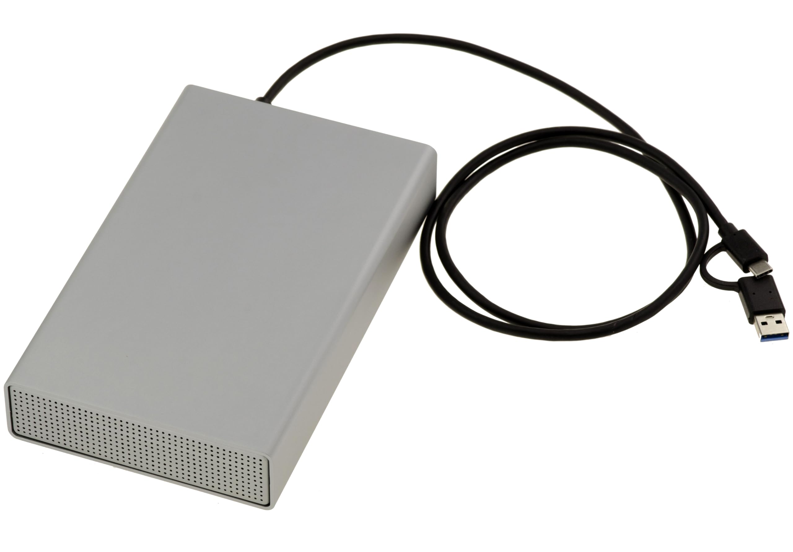 KALEA-INFORMATIQUE Custodia in metallo per disco SAS 2,5 o 3,5 con connettore SFF-8482, collegamento USB3.2 Gen 2x1 10G e alimentazione 12V 3A