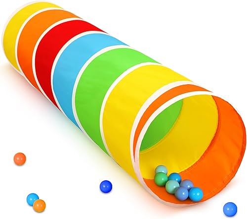 Miniatura 16 de Moncoland Túnel de Tienda de Juego para Niños Pequeños, Juguete de Túnel de Gateo Pop-Up de Algodón Colorido para Bebé Infante Niños o Perro Gato