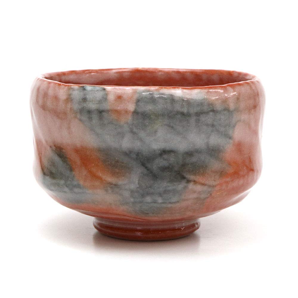 Amazon｜茶道具 楽焼 抹茶碗 赤楽茶碗 上品 佐々木松楽作｜抹茶碗  