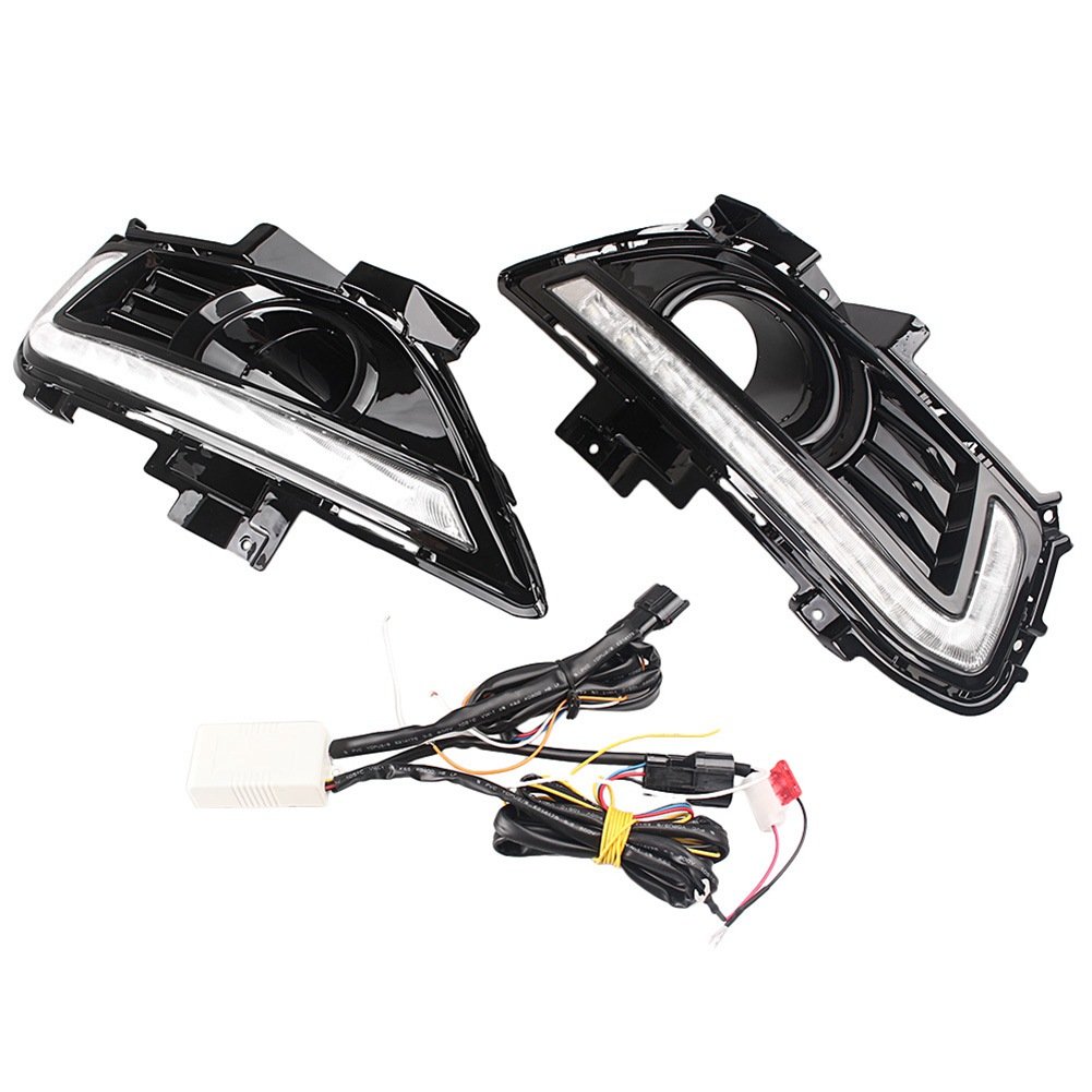Mallofusa Pair Car Daytime Running Light DRL Driving Fog Lamp for Ford Fusion/Mondeo 2013-2015