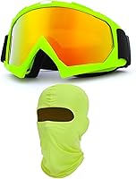 Vista 31 de Gafas de motocicleta con máscara facial, resistentes al viento, gafas de esquí de carreras de motocross, gafas protectoras de seguridad
