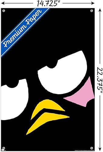 Miniatura 9 de Trends International Póster de pared de primer plano Badtz-Maru de Hello Kitty and Friends, 22.37 x 34.00 pulgadas, paquete de póster premium y