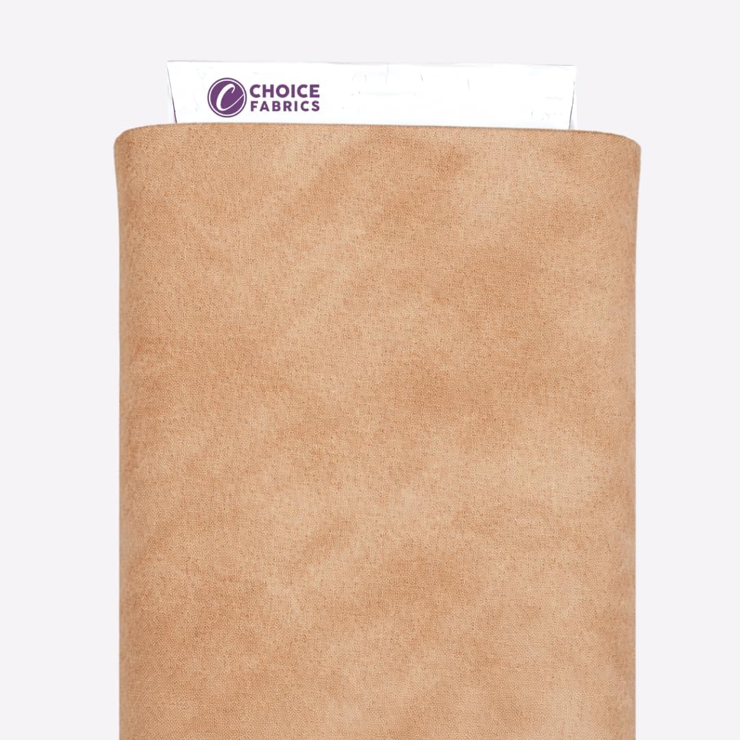 Supreme 108" Quilt Backing - Color Waves - Premium Cotton Fabric Cut by The Yard (Taupe)