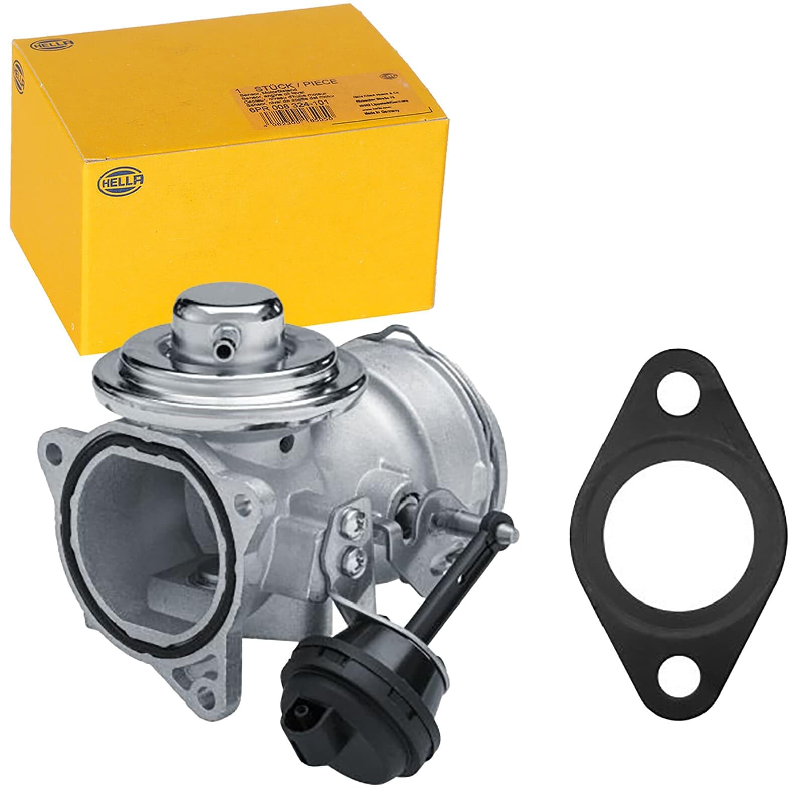 HELLA 6NU 014 864-511 Valvola ricircolo gas scarico-EGR, pneumatico, con guarnizione