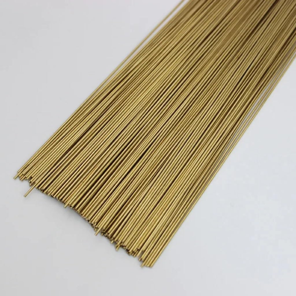 Brass Welding Rods 1.6mm-3mm X 250mm - High Strength Solder Wire Electrodes for Brazing, Soldering, Metal Repair (HVAC, Plumbing, Crafts) ﻿(4.0x250mm 10pcs)