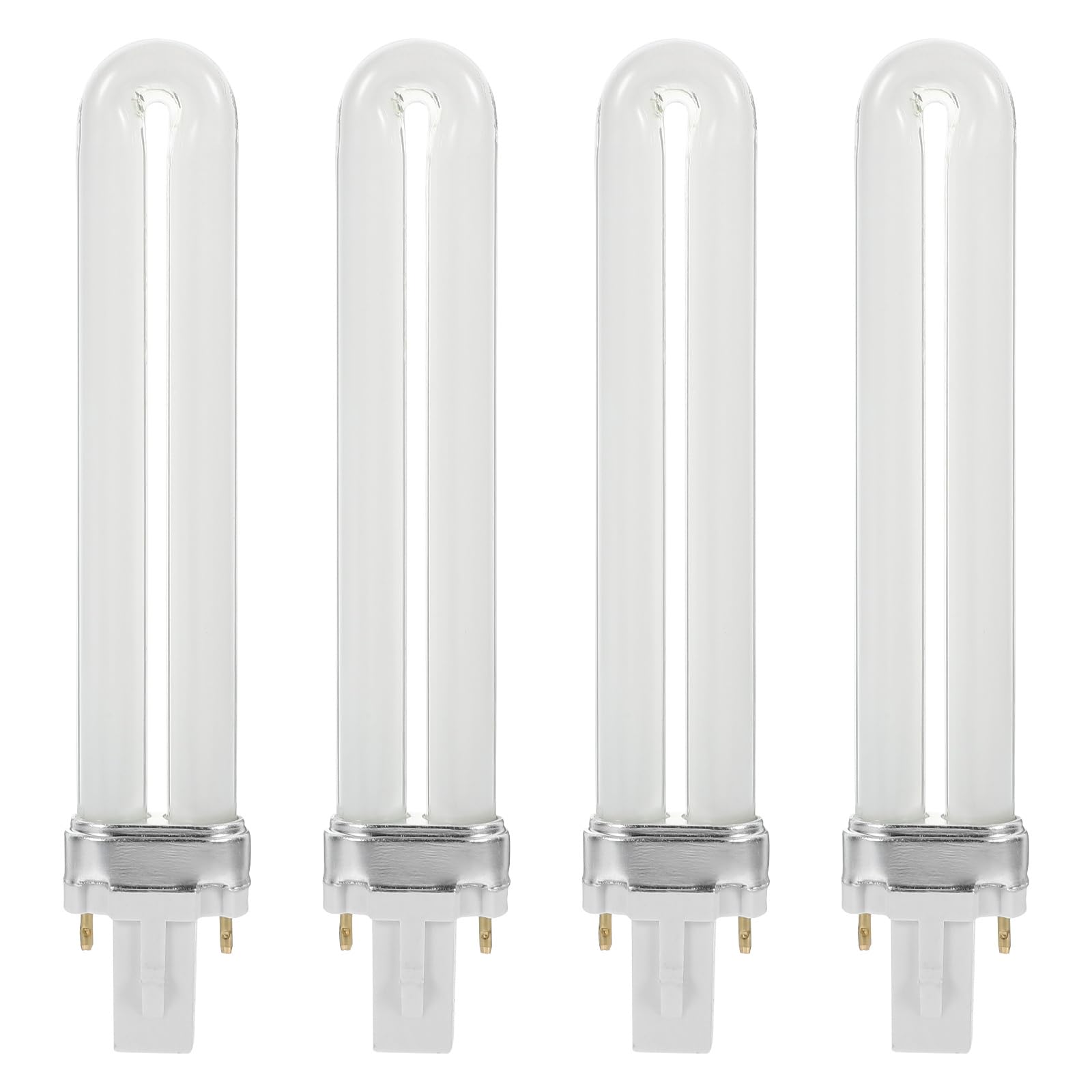 Lurrose 4pcs Nail Dryer Lamp Bulbs Replacement 9W UV 365nm Tube for Nail Art Dryer UV Lamp Light