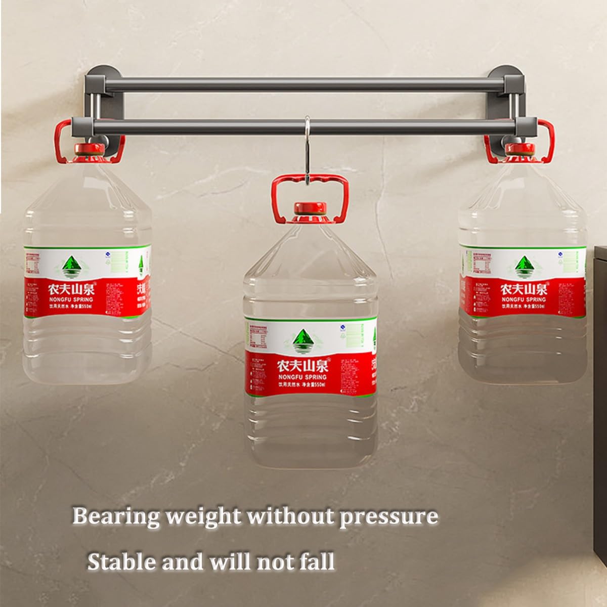 Toallero de Acero Inoxidable con Doble Barra Reforzada para baño, Soporte de Pared, Organizador de Manos para baño (40 cm/15,7 Pulgadas)