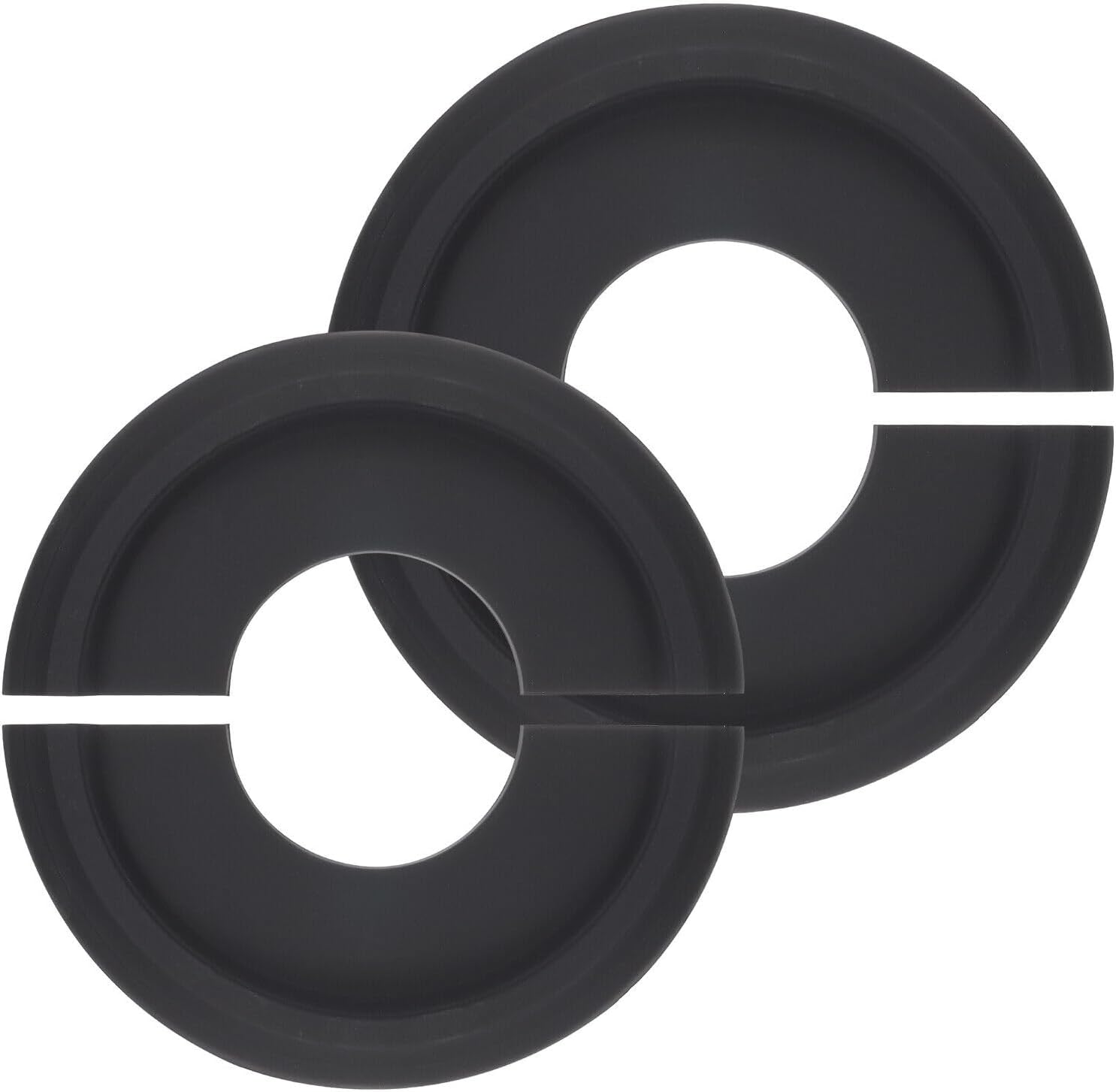 Home and Garden Parts Ceiling Medallion 2 Pcs 10" OD x 4" ID Split Chandelier Medallion Black #CN/251024/14666
