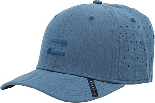 Billabong Mens Tech Stretch Hat SMB S-M - Baseball Hat Unisex Adjustable for Adults Premium Cotton Hat Outdoor Sports for Men and Women Smoke Blue