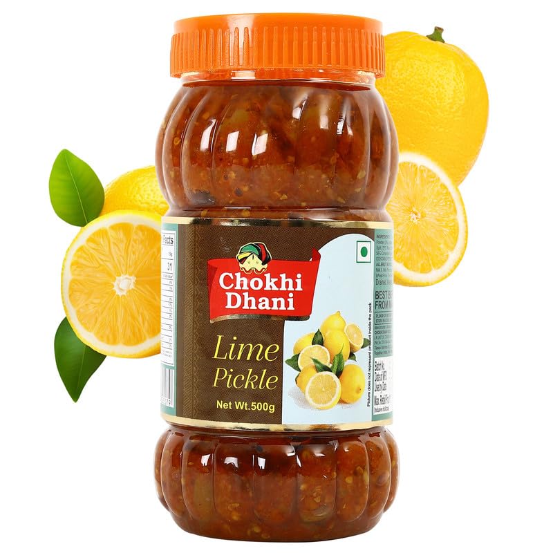 Image of Chokhi Dhani Lime Pickle 500gm (Pack of 1, 500g)