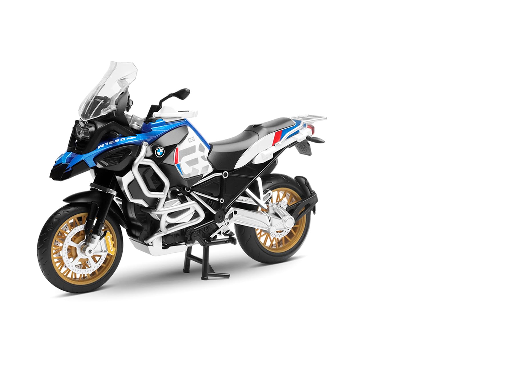 MSZ - BMW R1250 GS Adventure - Scala 1:12 - Blu - Veicolo da Collezione - Die Cast - +3 Anni (DEQUBE 948D00405)