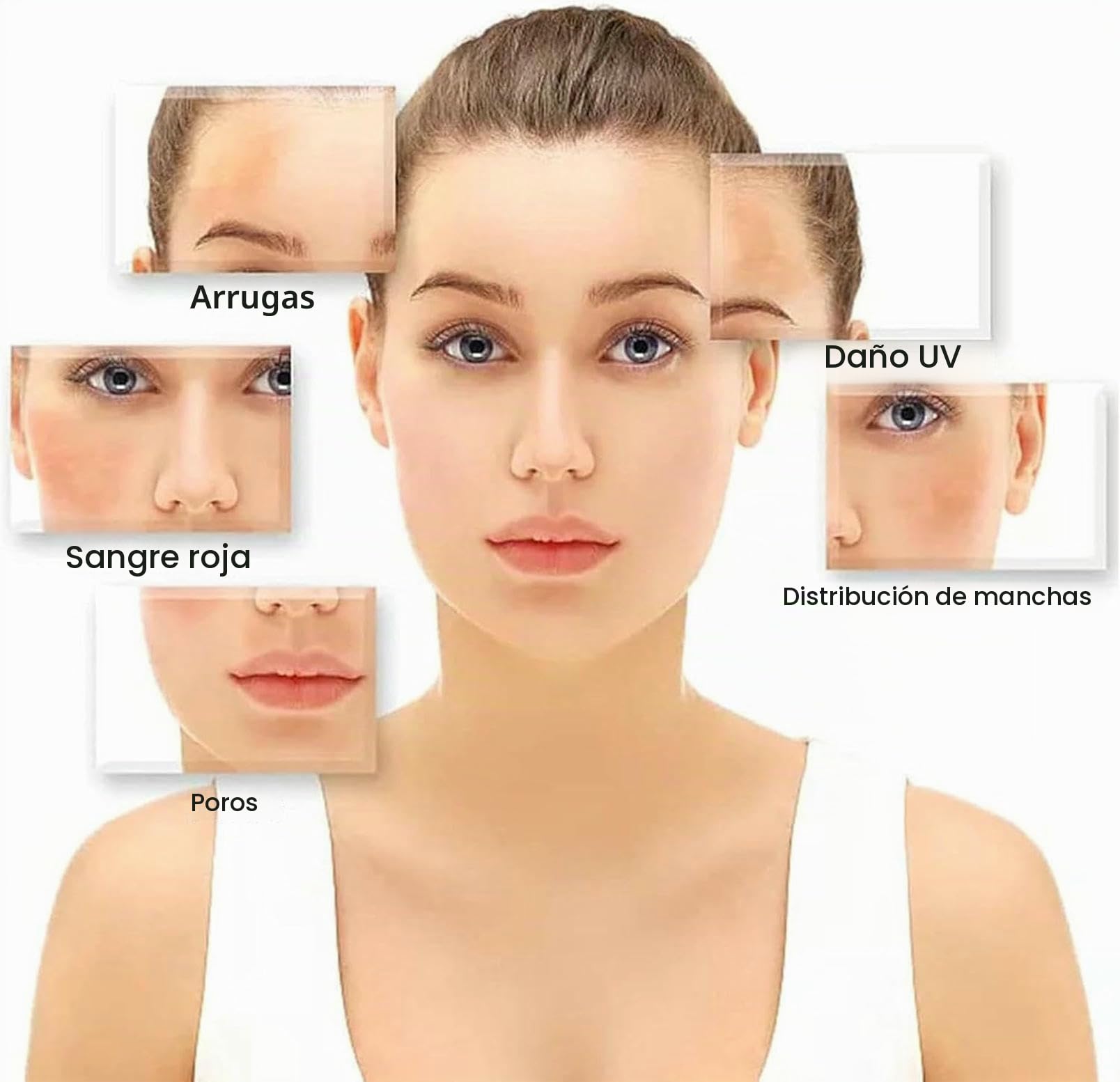 Dermatoscopio Profesional Y Microscopio Digital 2 En 1 |Pantalla IPS De 2", Zoom De 500X, Lente HD, Enfoque Fijo para Una Observación Precisa De La Piel