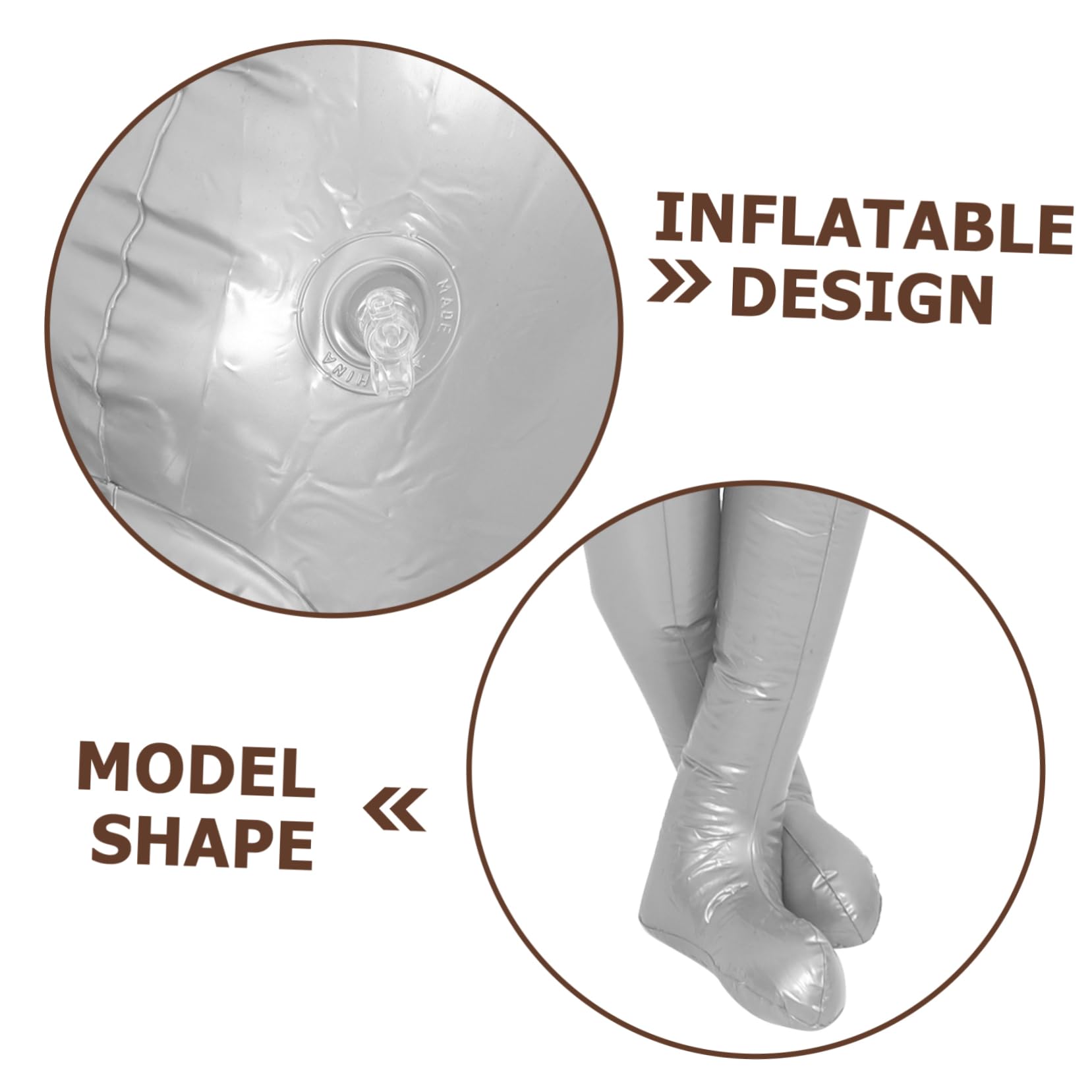 SHINEOFI Maniquí Inflable para Exhibición de Ropa de Mujer Cuerpo Completo, Material PVC Resistente, Buena Estabilidad y Prevención de Deformación para Ventana y Fotografía
