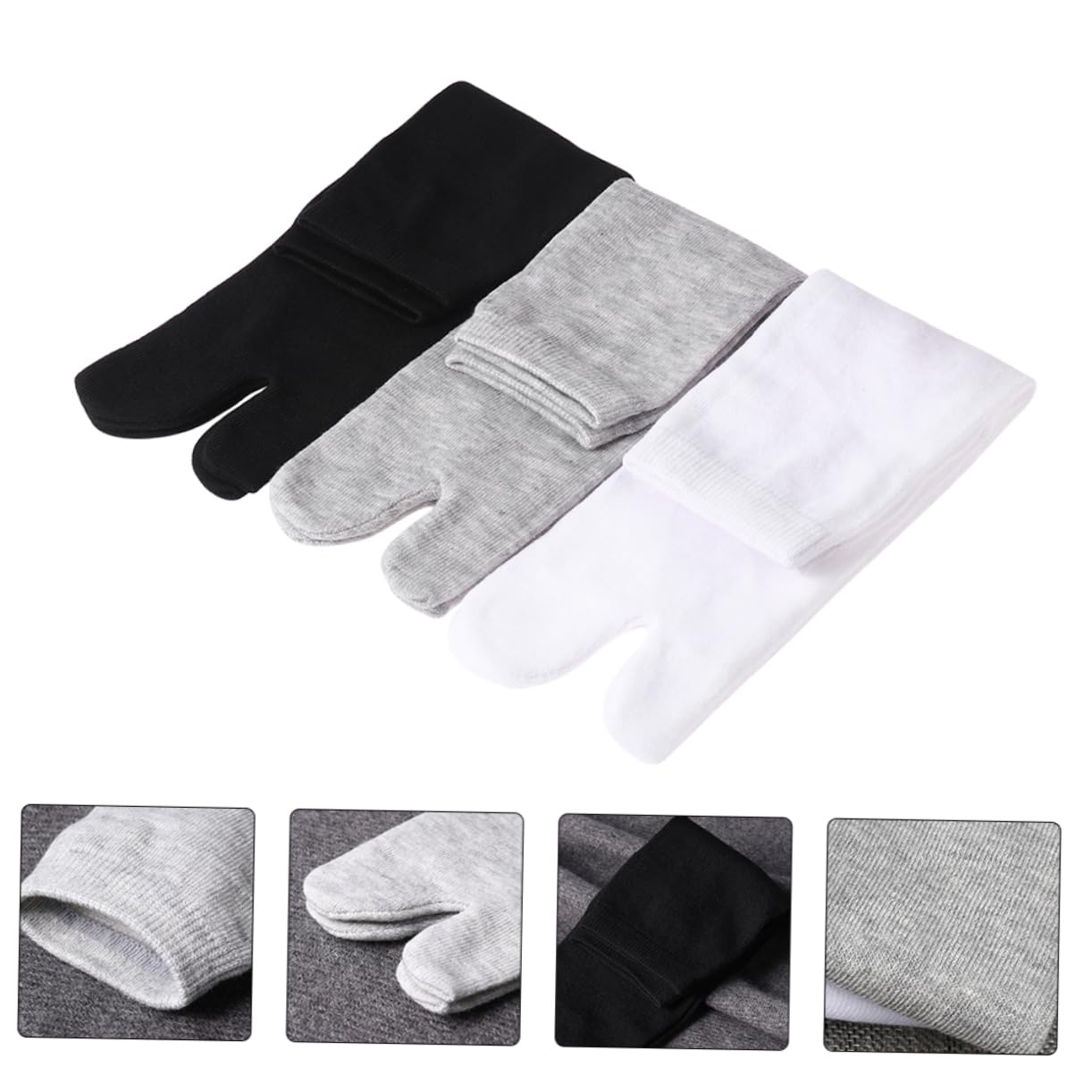 GALPADA Finger Socks Women Comfortable Two-finger Socks Made of Gentle Material