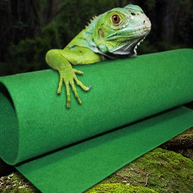 PETSOOO NC20 - Alfombra hidratante para reptiles, 80 x 40 cm, de fibra, terrario, lavable, alfombra…