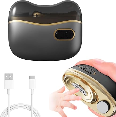 Cortaúñas eléctrico automático tres en uno (negro)