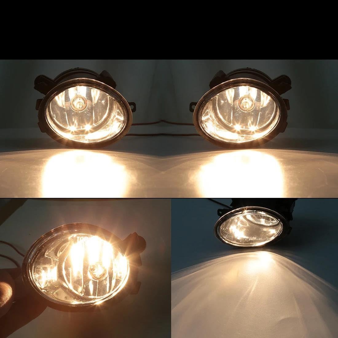 BENSIL Luces Antiniebla De Coche, Bombillas Delanteras De Conducción Para B&MW M5 E39 2001-2003 M3 E46 2002-2006 M3 E46 2002-2005 Montaje de luces de antiniebla(Color:1)