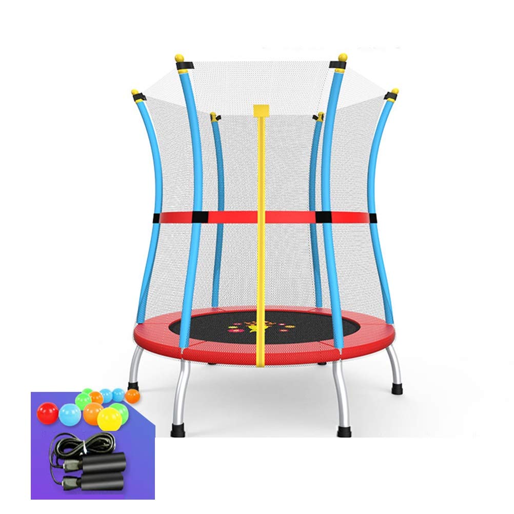 Cama elástica Trampolín De Mini Niños, Que Despide La Cama con La Red De Seguridad Y Anti- colisión De Gaza, Cubierta Jardín Parque De Fitness Juguetes, 200 Kg De Carga