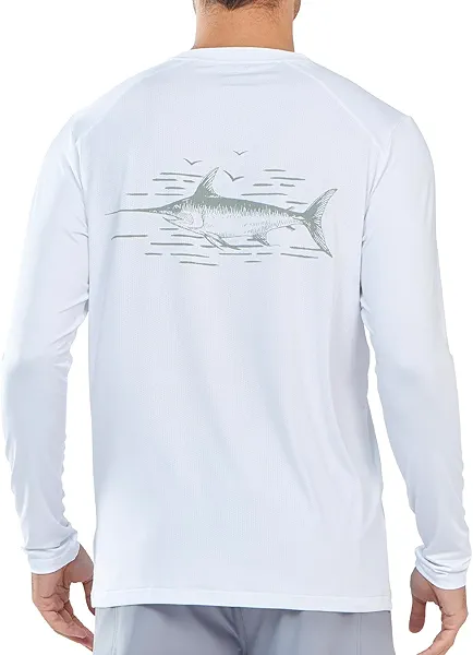 NORTHYARD Men's Sun Protection Shirts Long Sleeve Swim Beach Rash Guard SPF UV UPF 50+ Fishing T-Shirt Quick Dry Lightweight