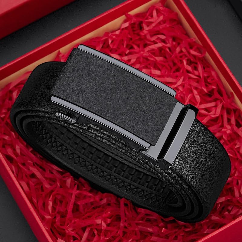 JSEIAJB Belt Men's Leather Frosted Automatic Buckle Waist Belt Men's Pants Belt2