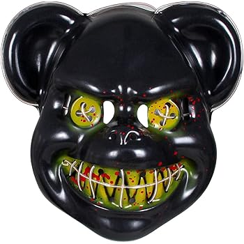 Masque American Nightmare Avec Led Blancs The Purge Ours Horreur Pour Deguisement Costume Halloween Carnaval Adultes Ados Homme Femme Amazon Fr Jeux Et Jouets