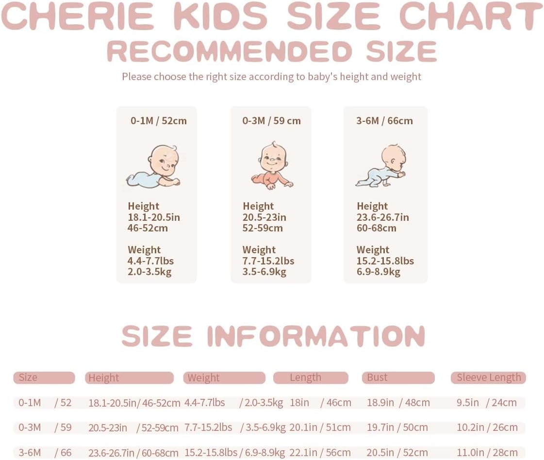 100% Organic Cotton Soft 0-6 Months Baby Romper Jumpsuits for Boys and Girls Unisex Long Sleeve - Image 6