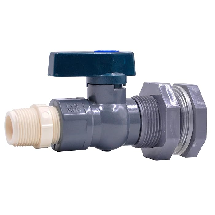 Buy PowGrow Rain Barrel Spigot, 3/4" Rain Barrel Valve with Bulkhead