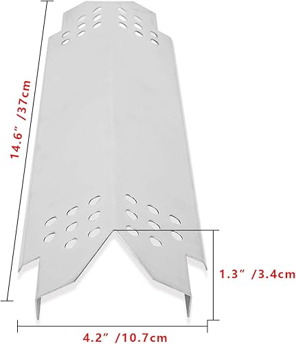 Miniatura 2 de DcYourHome Protectores de placa térmica para Nexgrill 720-0830H, 5 quemadores 720-0888, 720-0888N, 6 quemadores 720-0896B, 720-0898 parrillas de