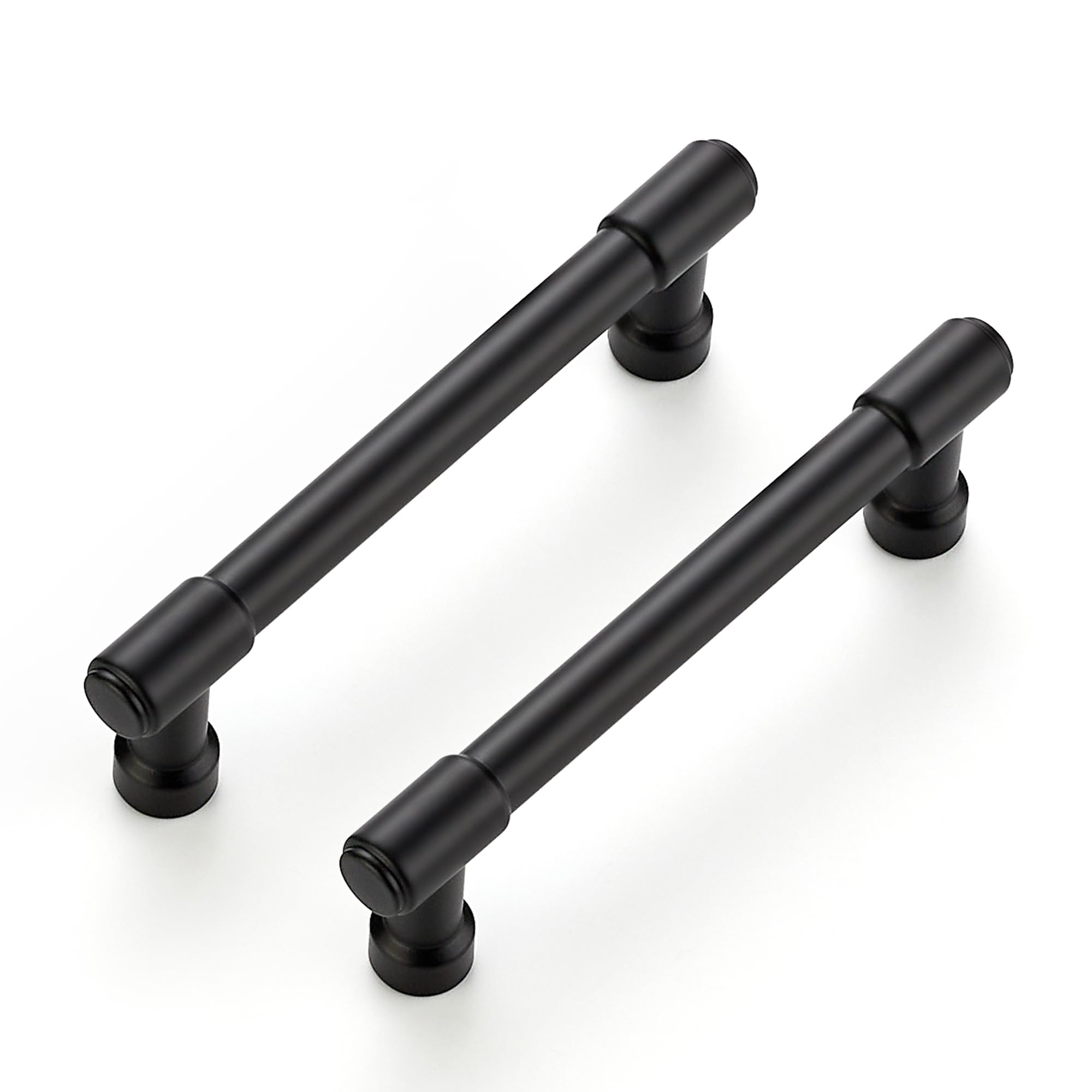 Ravinte Matte Black Kitchen Pulls Cabinet Handles 3-3/4 Inch 2 Pack