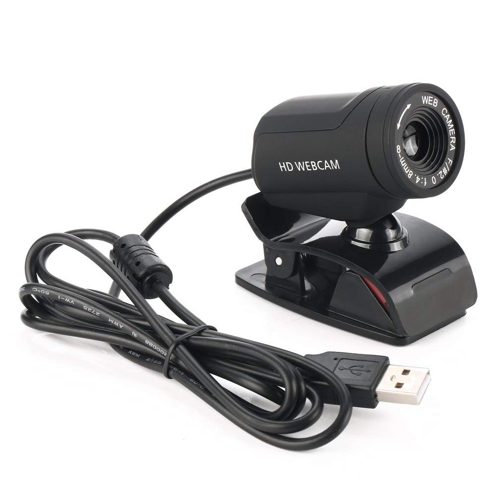 Deniseonuk A7220D Webcam HD Web Computer Camera Built-in Microphone for Desktop PC Laptop USB Plug and Play for Video Calling