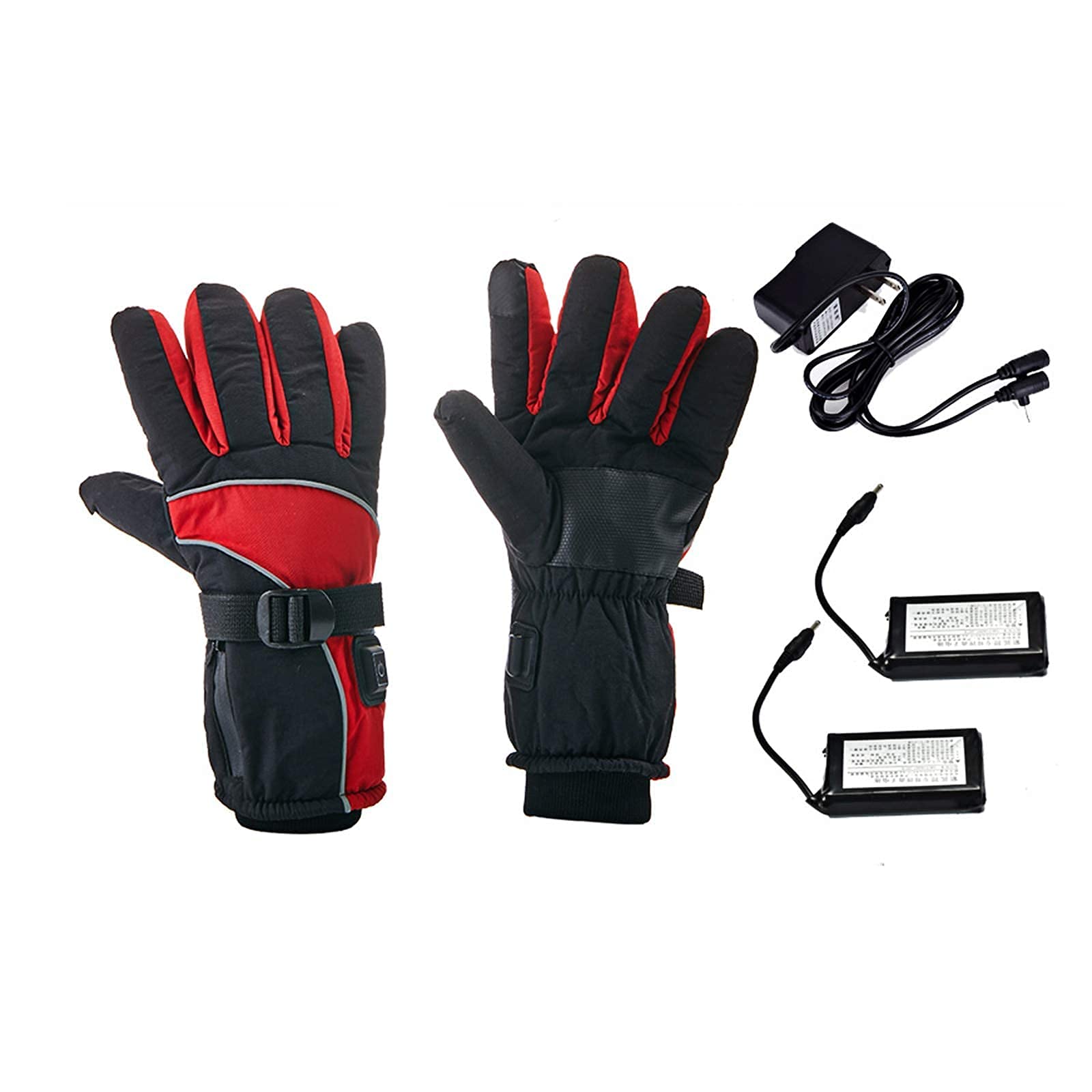 Guantes térmicos eléctricos con batería para Hombres, Mujeres, 3 configuraciones de calefacción, Guantes para Pantalla táctil, Impermeables, cálidos, de Invierno, Guantes térmicos