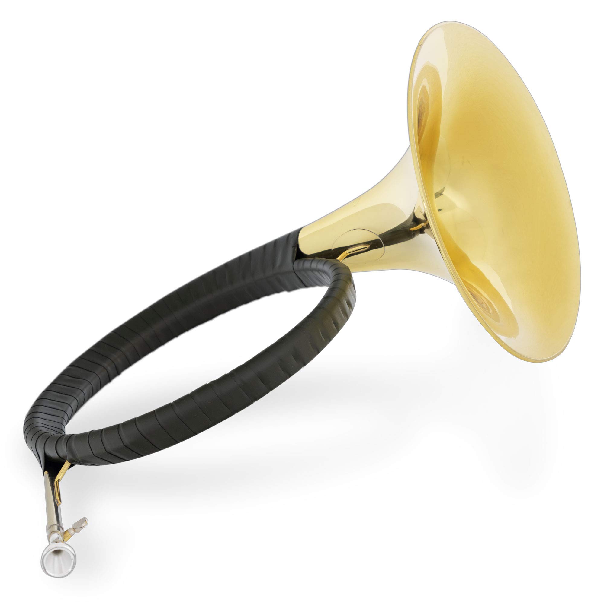 Classic Cantabile PH-400 Bb-Parforcehorn - Cor de chasse et cor de signal avec coulisse - Cor double tour en laiton verni clair - Inclus embouchure et étui léger