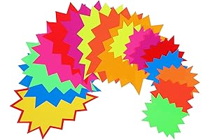 Meanplan Starburst Signs for Retail: 600 Vibrant Sale Tags for Eye-Catching Promotions