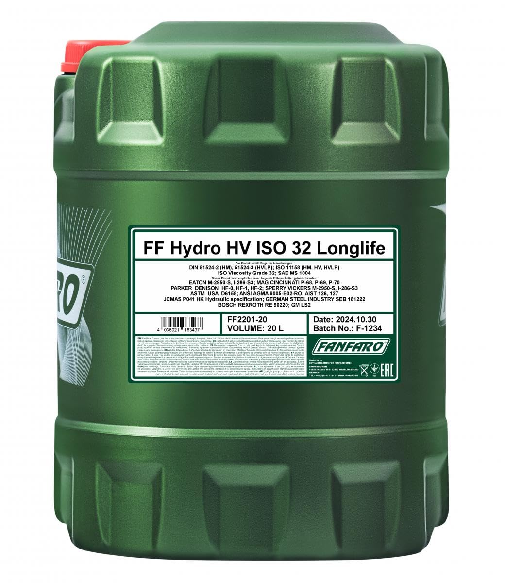 FANFARO FF2201-20 Aceite hidráulico 20L