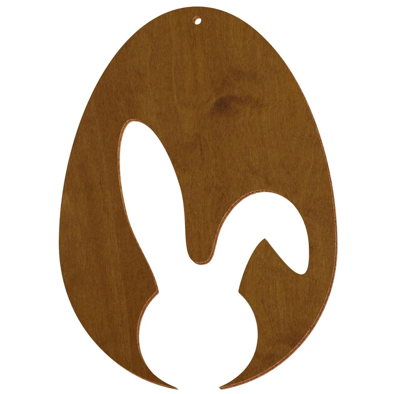 Uova di Pasqua in legno colorato V2, teak, decorazione per Pasqua, motivo uovo di Pasqua, 5, altezza (dimensione): 44 cm di altezza