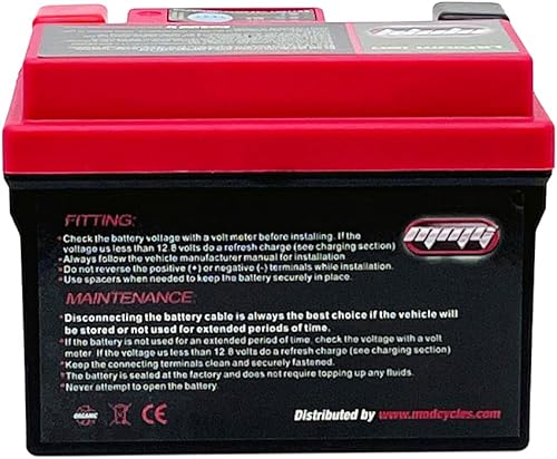 Miniatura 6 de MMG Powersport - Batería de iones de litio sellada de 12 V 120 CCA, repuesto para YTX4L-BS YTX5L-BS YTZ5S para motocicletas, scooters, ATV UTV