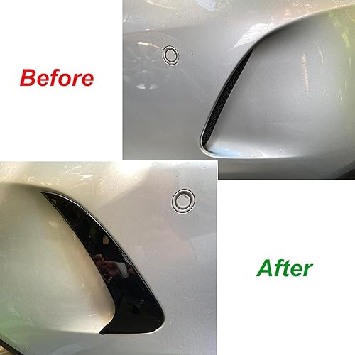 Miniatura 2 de HDirect 2 alerones laterales traseros, borde de cubierta de ventilación de aire, aletas divisoras de parachoques trasero, solapas de ventilación