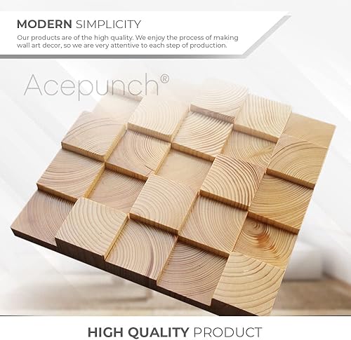 Miniatura 7 de 12 Mosaico artístico 3D de alta calidad Finlandia de madera de alta calidad, panel de arte de pared, difusor de sonido acústico, STC 27, decoración