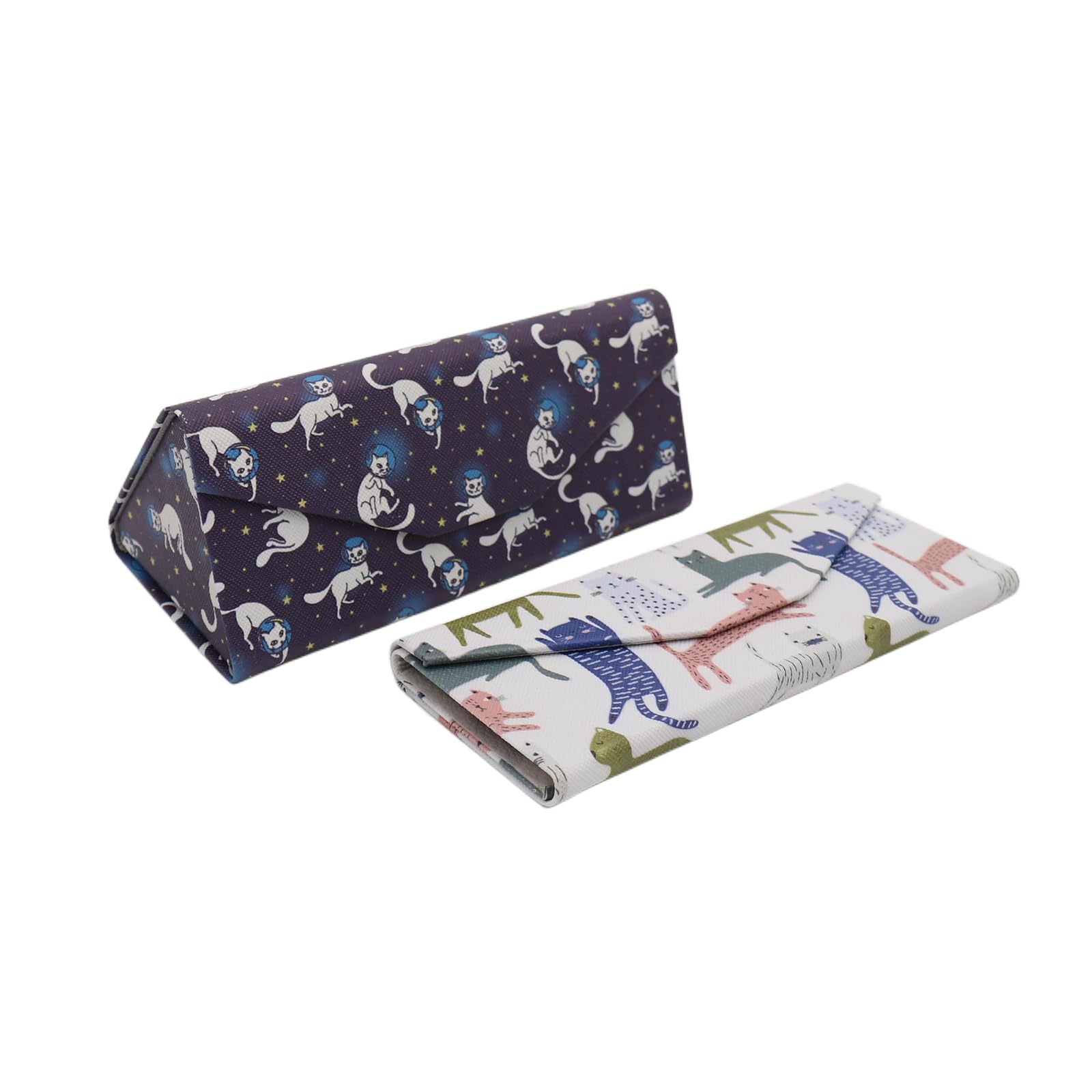 Real Sic Glasses Case for Men and Women - Magnetic Folding Hard Shell Sunglass Holder - Inspired by Adorable Animals