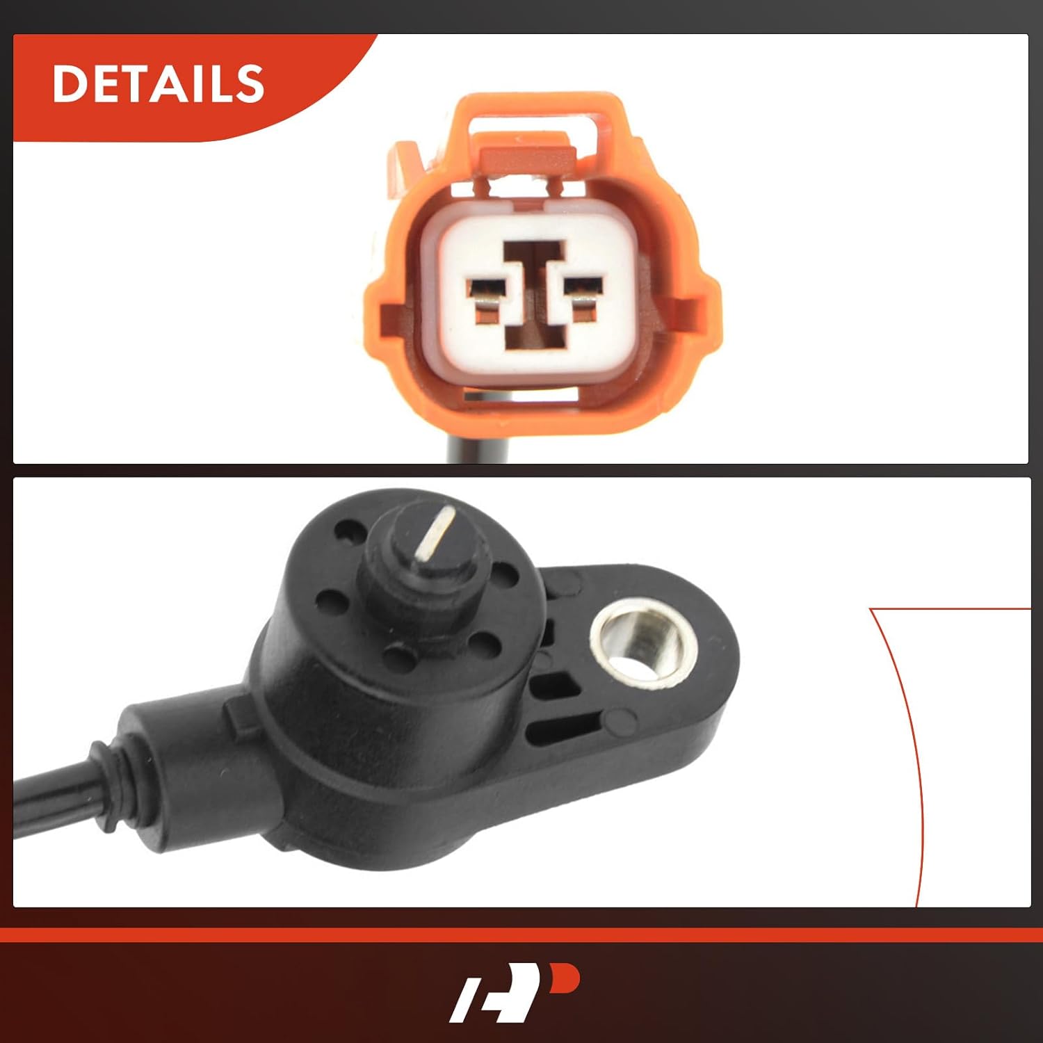 A-Premium Front Left and Right ABS Wheel Speed Sensor - Compatible with Honda Models - Accord 1998-2002, Sedan/Coupe - Front Driver and Passenger Side, Replaces 57450-S84-A52, 57450S84A52