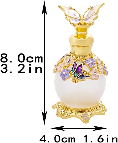 Miniatura 2 de YU FENG Botellas de perfume recargables vacías de 0.5 fl oz para restaurar fragancias, decoración de mesa de tocador, regalos, recuerdos, viajes