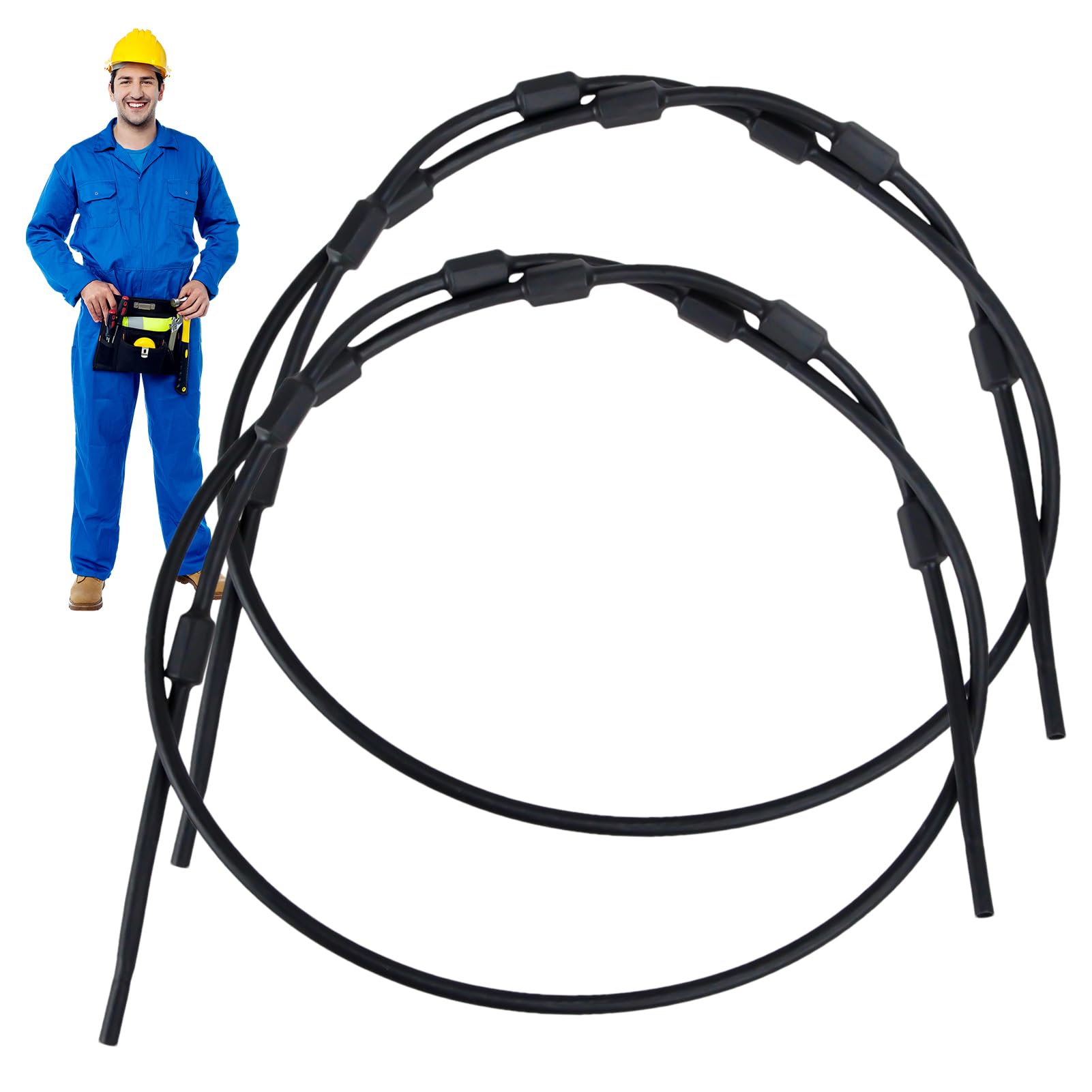 Summit Cables de repuesto – Correas trenzadas de acero para soporte de árbol de 69 pulgadas | Resistentes y fáciles de instalar, accesorios de soporte para árbol de caza con revestimiento
