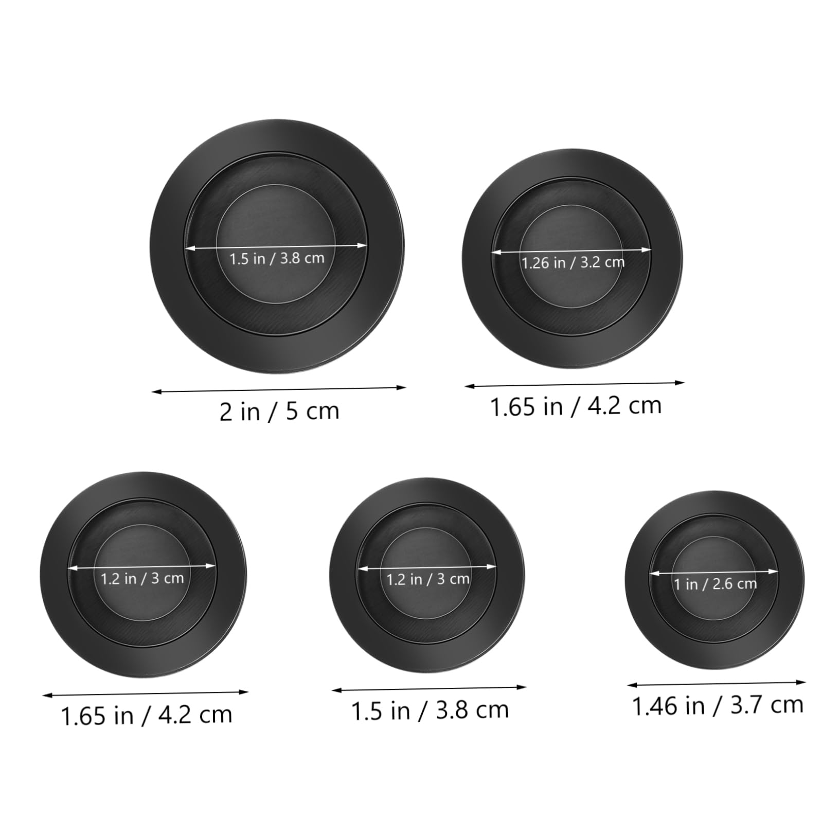 Toddmomy Piggy Bank Stopper Plug Set 10pcs Bank Plug for Coin Round Saving Box Bottom Sturdy Rubber Material