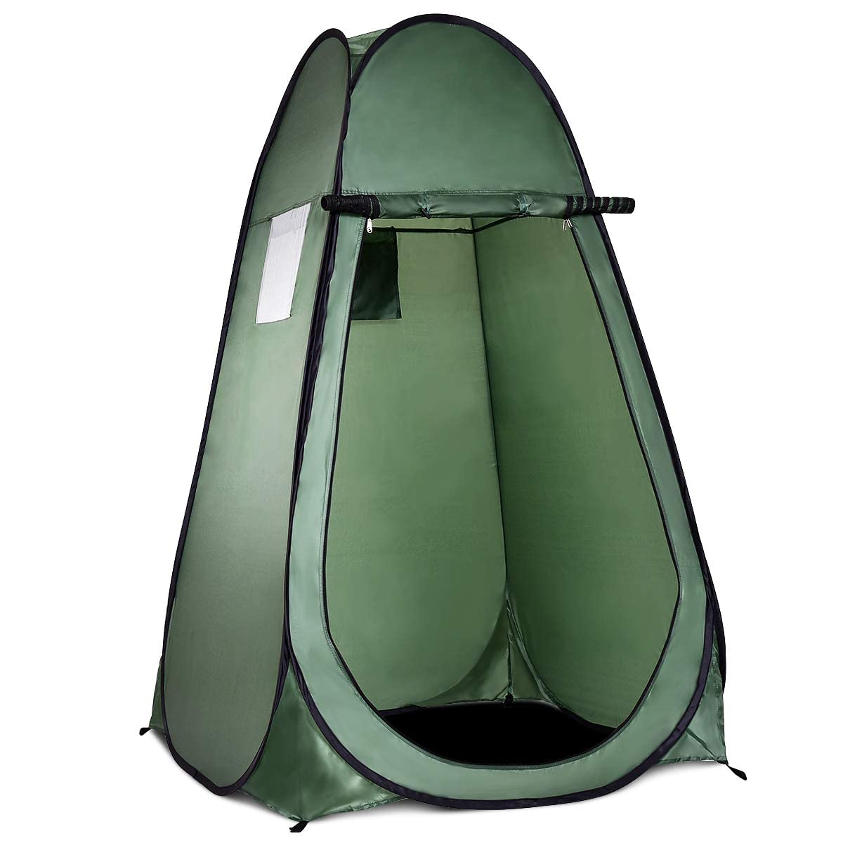 GYMAX Tenda Spogliatoio Istantanee, 120x120x190 cm, Portatile e Pieghevole, Protezione della Privacy da Esterno, come Bagno, Cabina, Doccia, Ideale per Campeggio, Vacanze e Pesca
