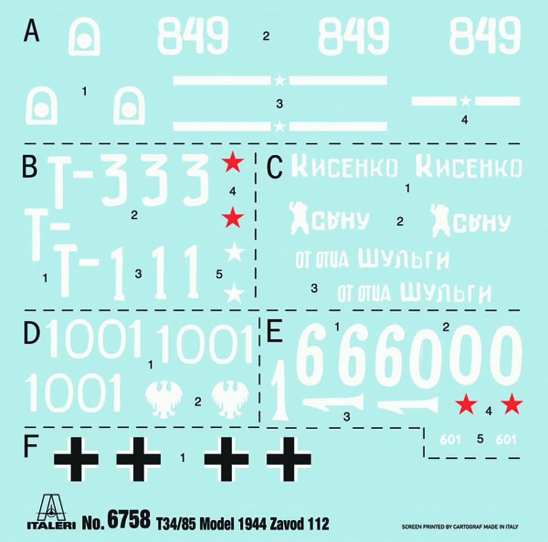 Italeri 6758 T34/85 Zavod 112, scale 1:35, plastic Model Kit/Model Plastic to assemble, Multicolored, 23,3 cm - Image 2