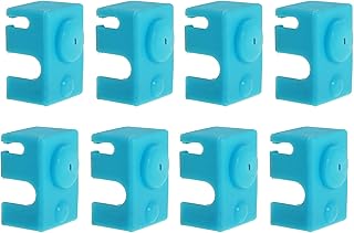3D Printer Heater Block Silicone Cover Heater Sock for E3D V6 Heating Block for Prusa MK3 MK2 MK3S MK2S Printer (Pack of 8)