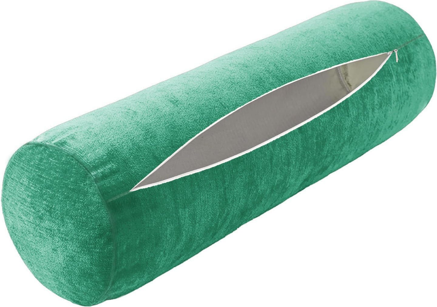 Neck Roll Pillow Case Cover Only - Cervical Pillowcovers with Zipper Cylinder Soft Bolster Pillowcases for Cylindrical Cushion(10,2pcs:40x15cm/16x6")