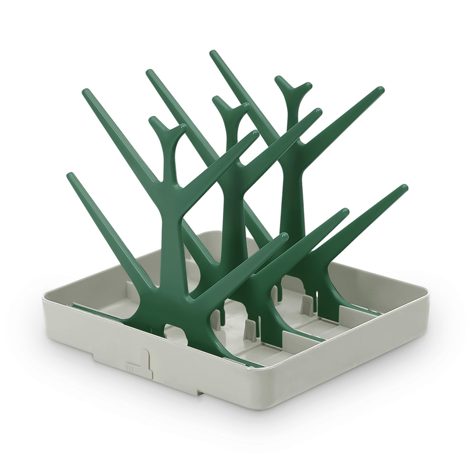 haakaa Baby Bottle Drying Rack, Space Saving Bottle Drying Tree for Bottles/Pump Parts/Pacifiers and Other Baby Essentials