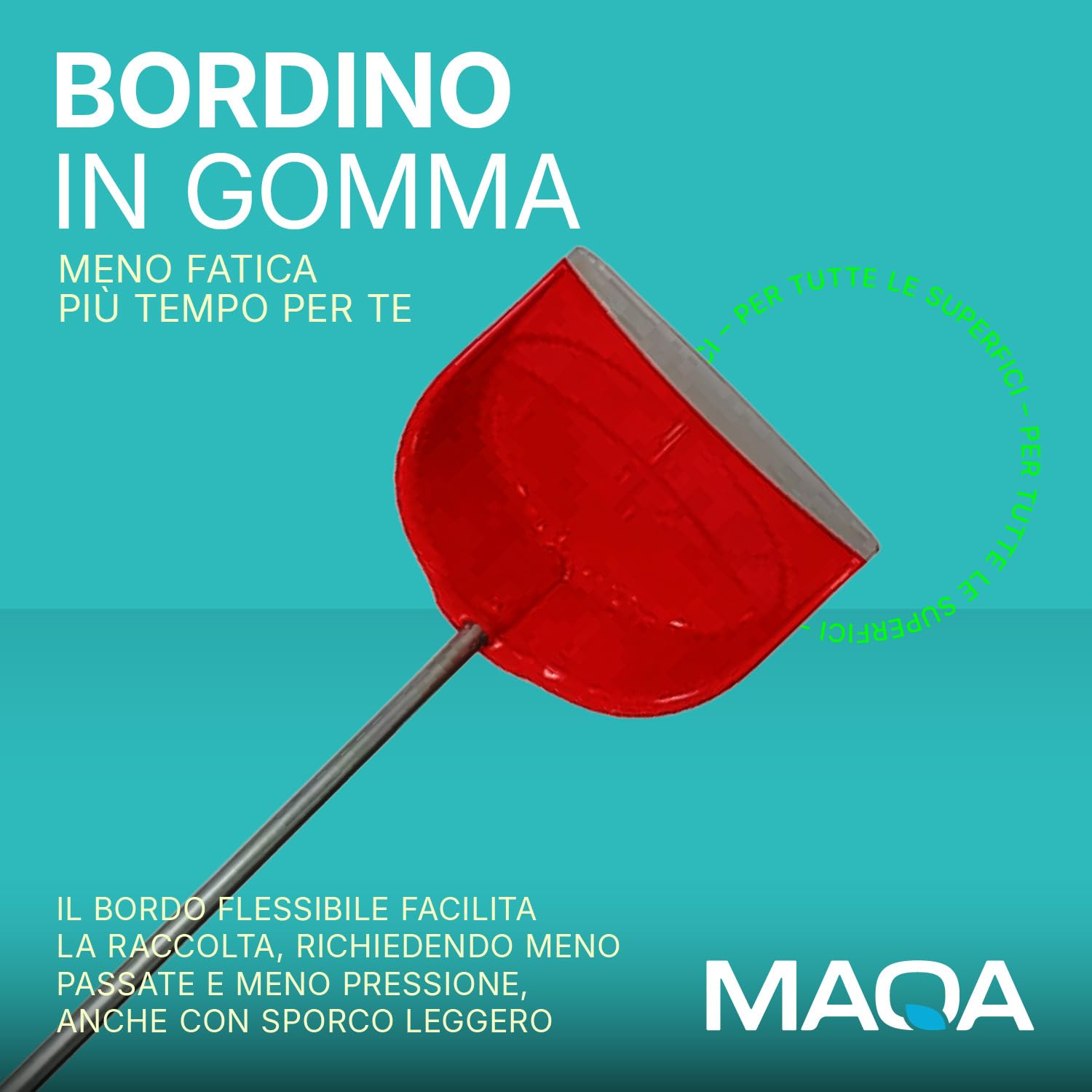 MAQA - 3 pz Paletta con manico lungo in metallo 75 cm, paletta alzaimmondizia in plastica, raccogli immondizia