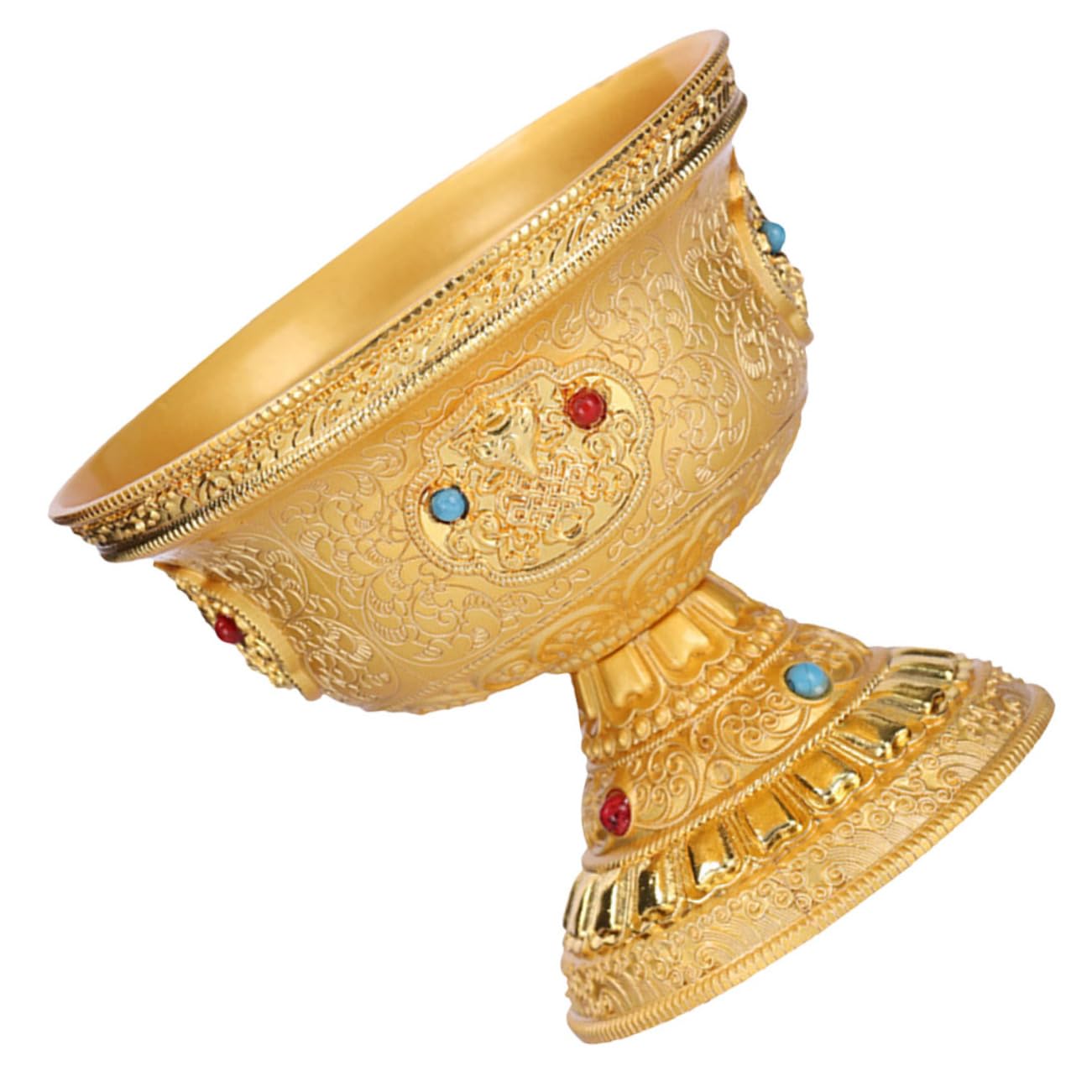 Ciieeo Opferwasserbecher Aus Kupfer Buddhistische Anbetungsschale Vintage-opferschale Für Tempel Oder Zuhause Dekorativer Wasserbecher Für Buddha-schreine